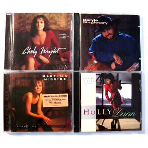Lot of 4 Country CDs Various Artists C. Wright-D. Singletary-H. Dunn-M. McBride